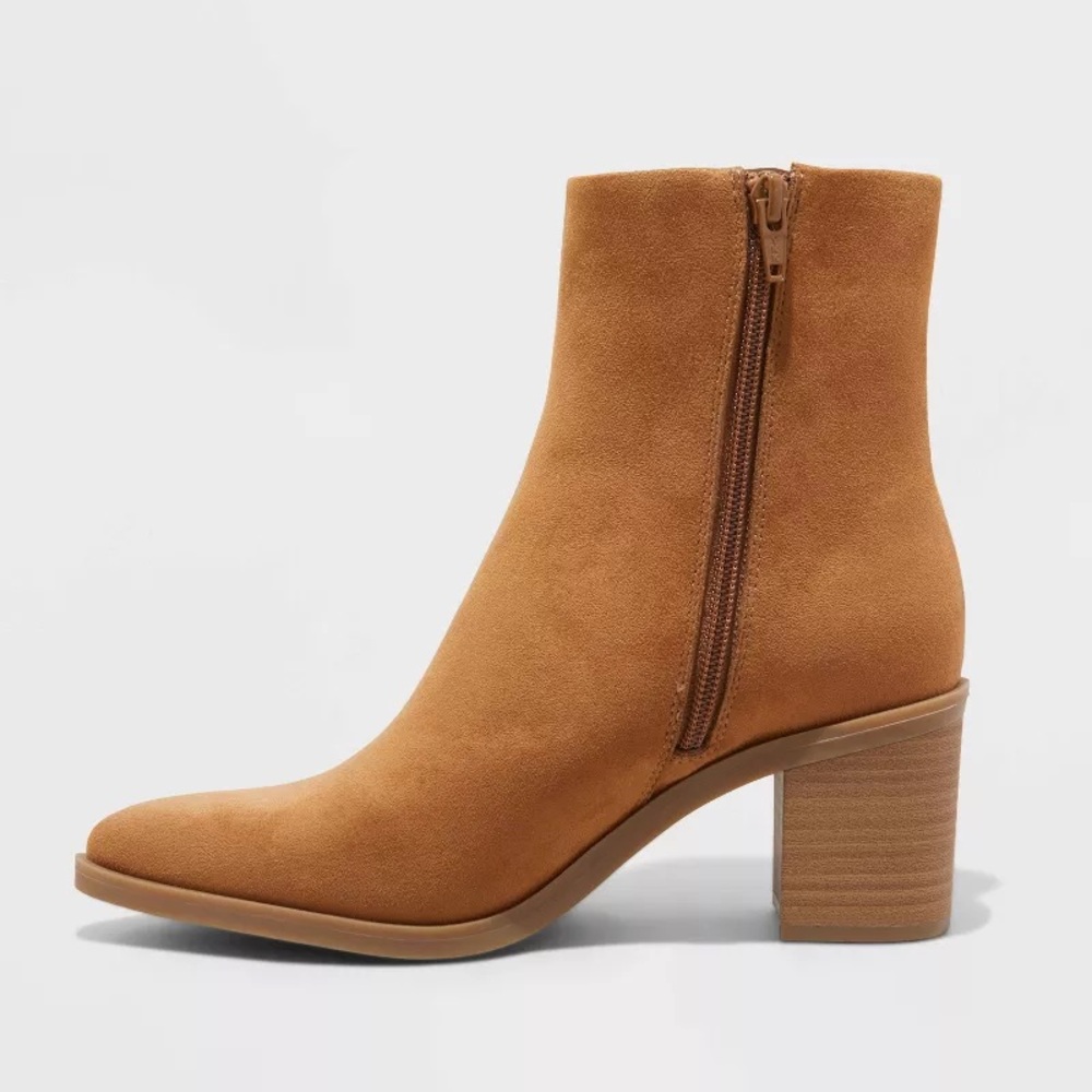 Tan ankle boots from Universal Thread